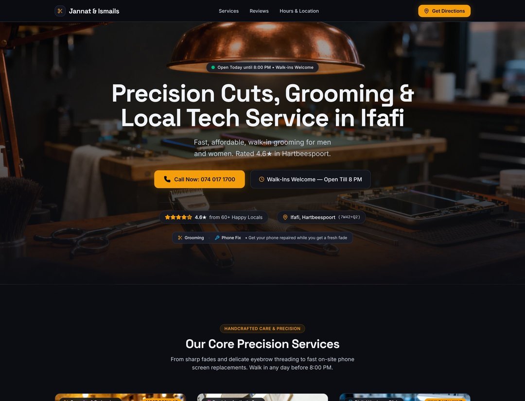 Jannat & Ismails - Barber Shop & Local Tech Store