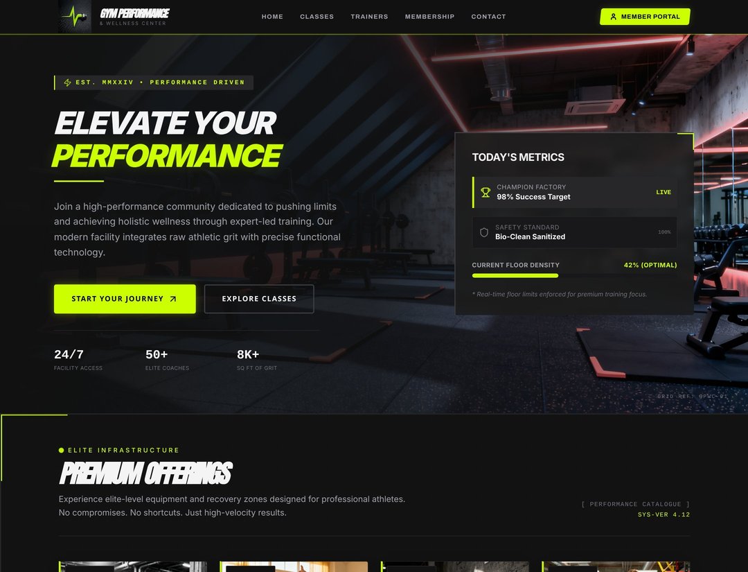 Gym Performance & Wellness Center