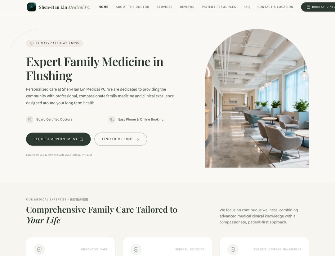 Shen-Han Lin Medical PC - Premium Clinic Site