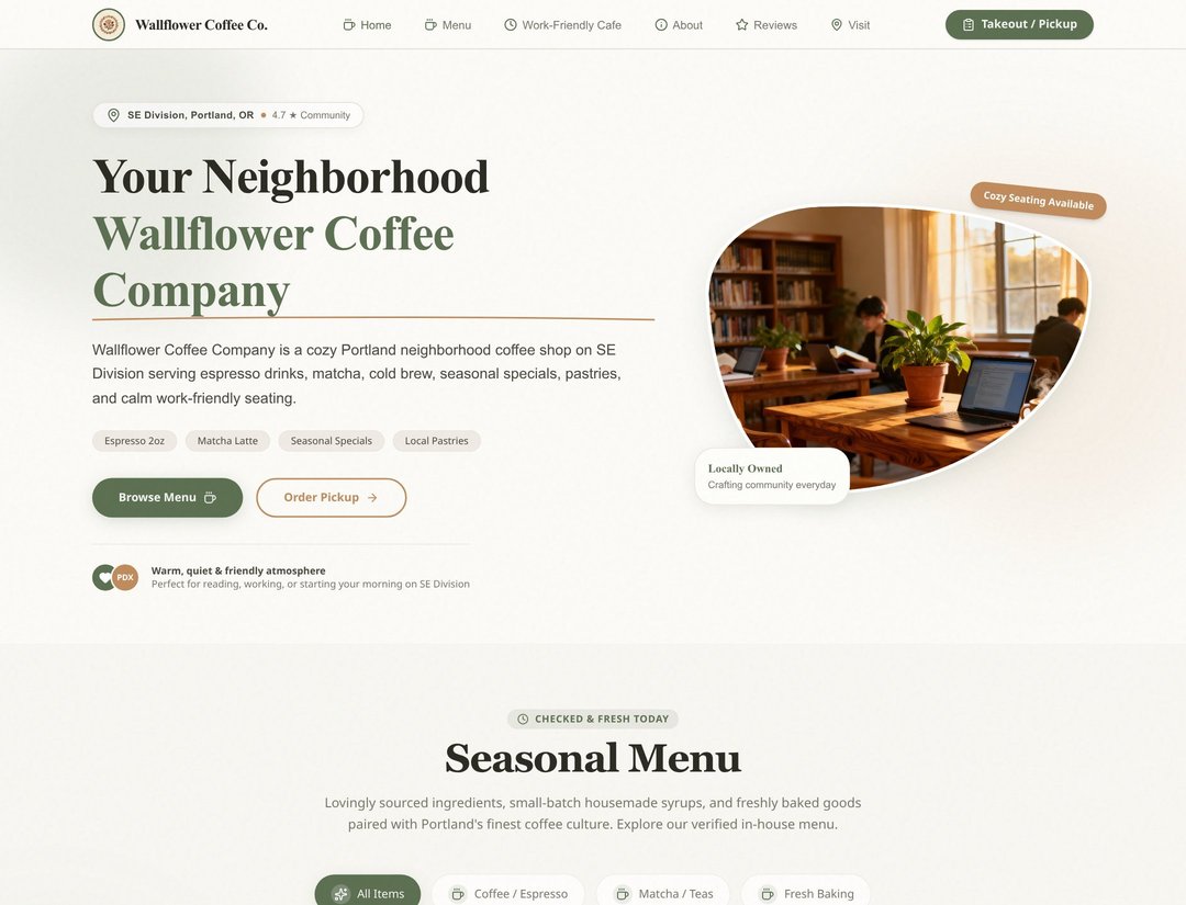 Wallflower Coffee Company Official Site