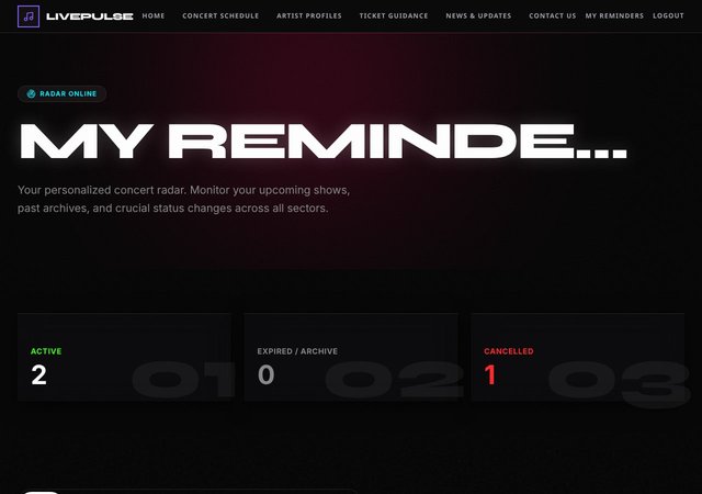 Concert Discovery Hub