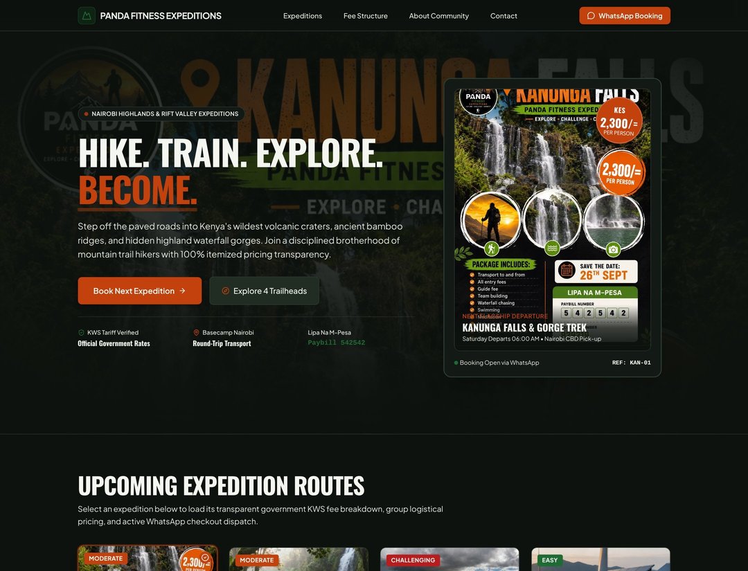 Panda Fitness Expeditions — Booking & Operations