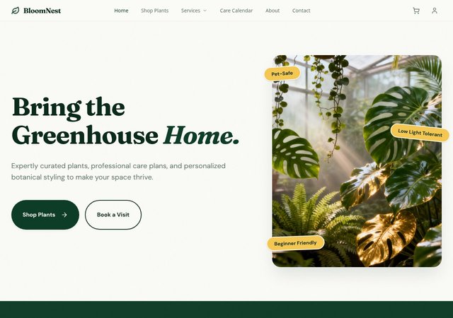 BloomNest Plant Studio