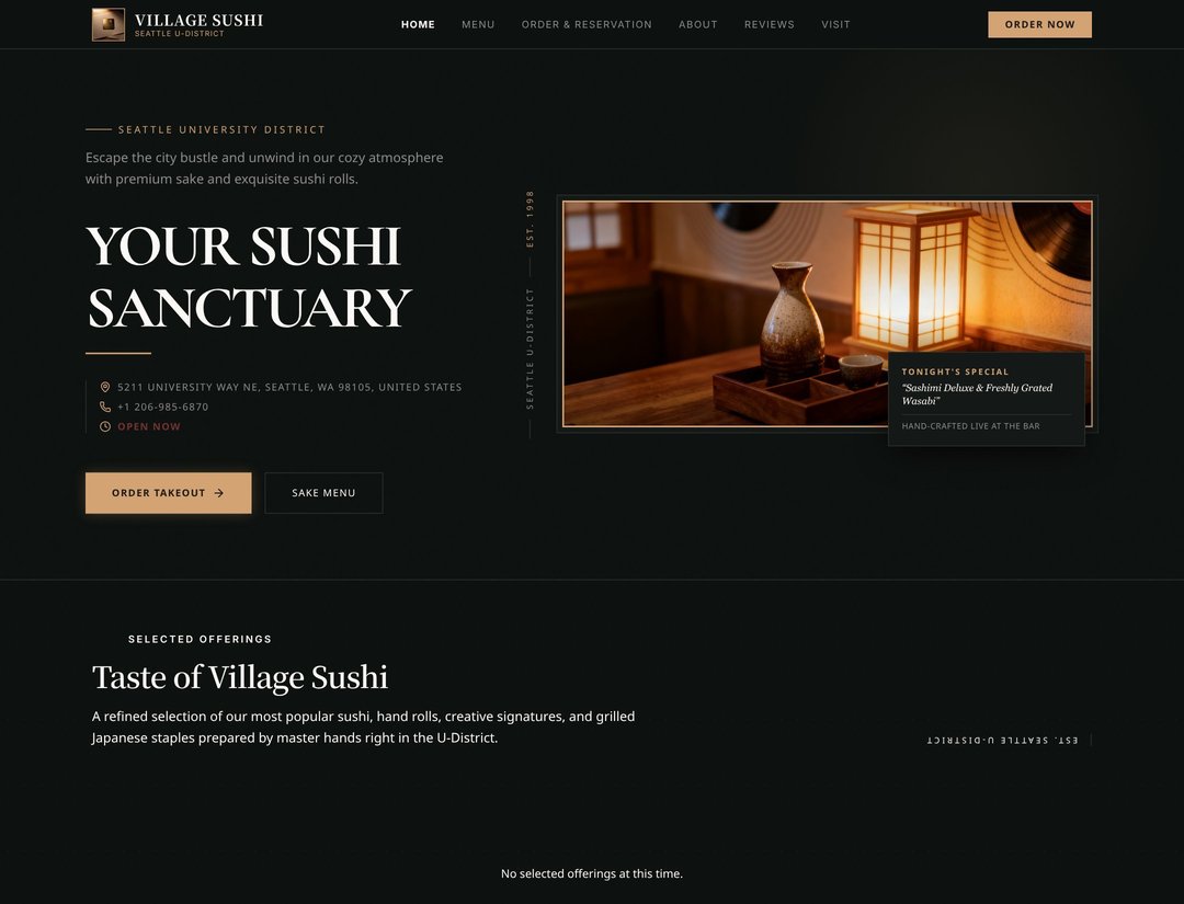 Village Sushi - Seattle Japanese Restaurant