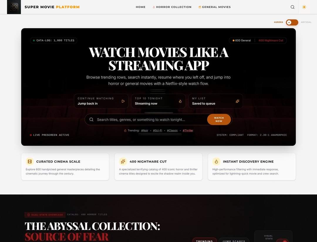 Super Movie Platform