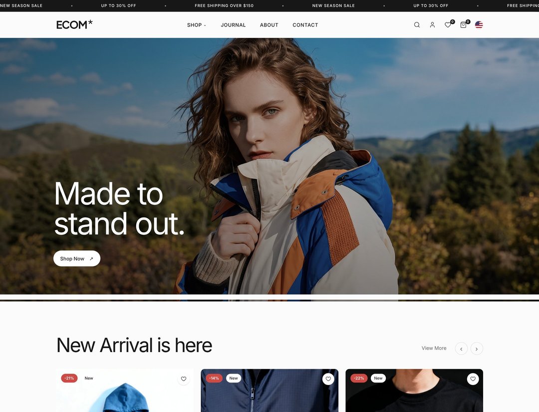 ECOM* Fashion Storefront & Operations Overview