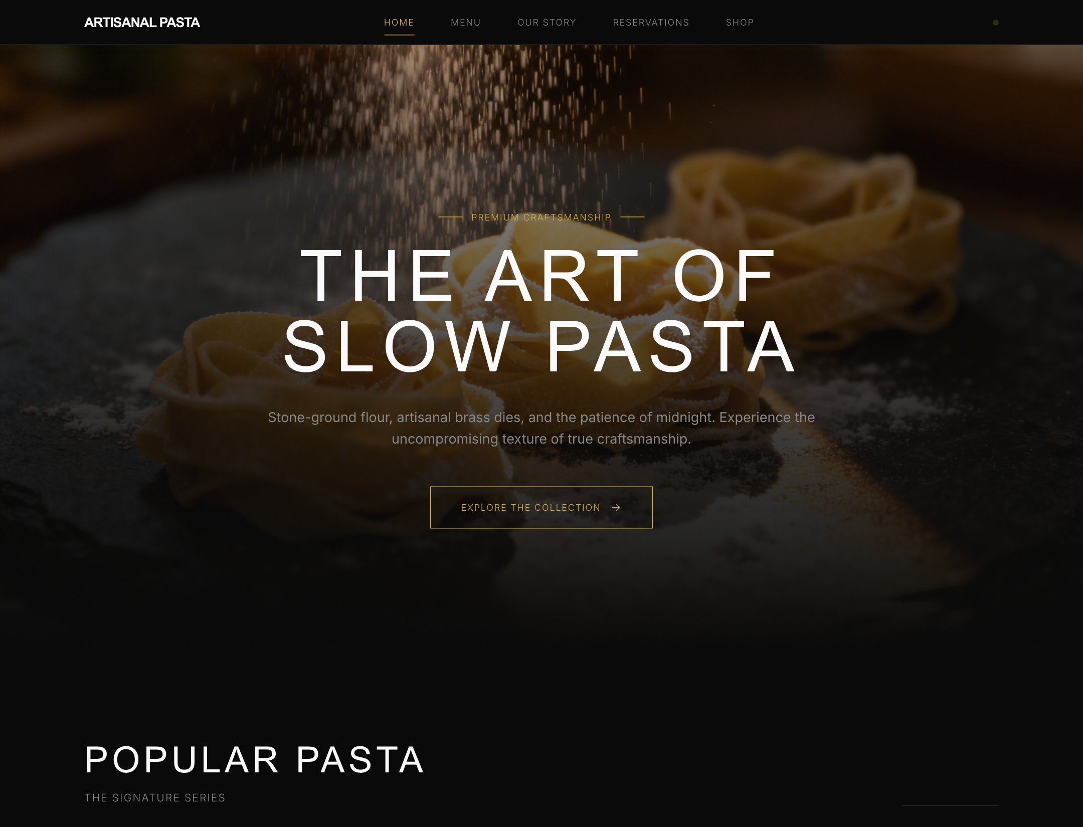 Artisanal Pasta