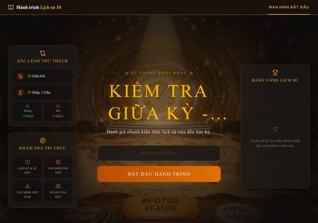 Hành trình Lịch sử 10