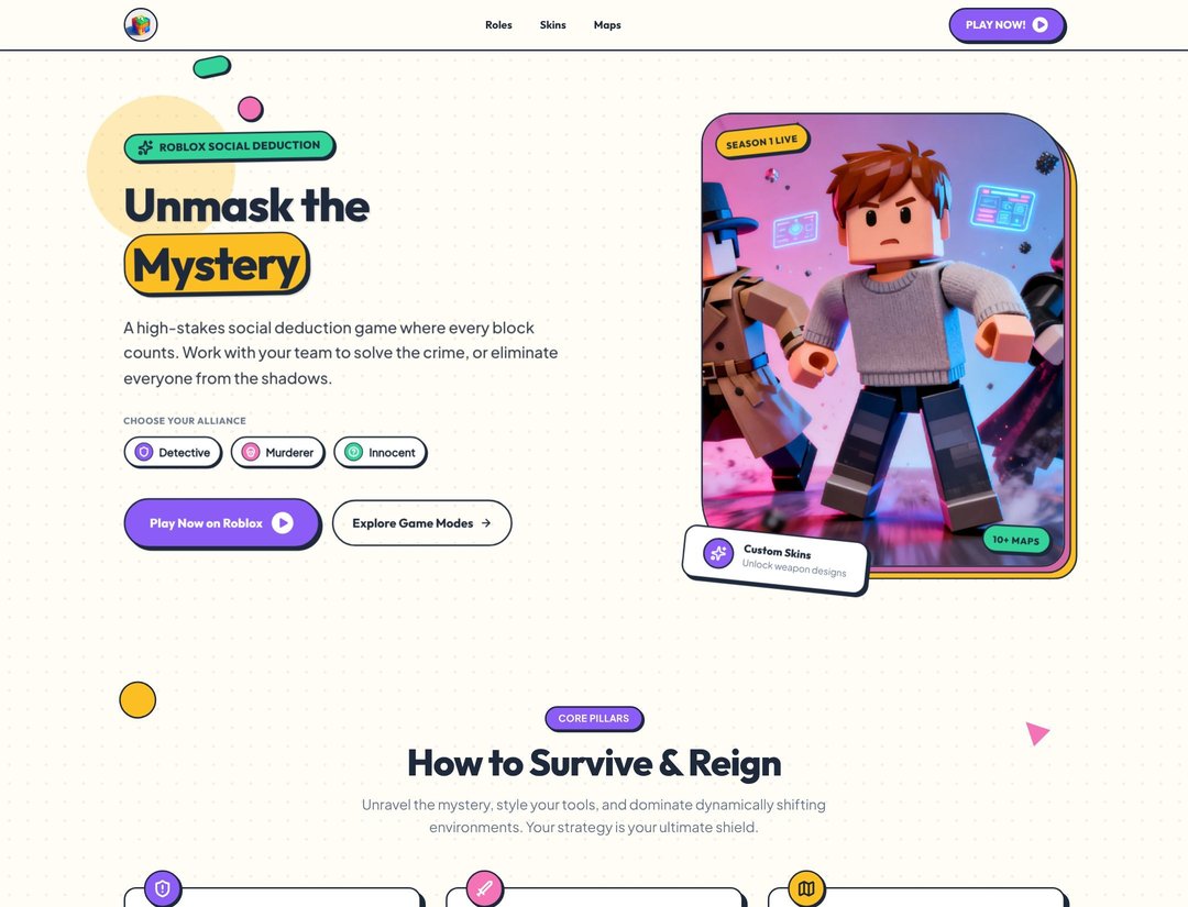 Mystery Blocks: Social Deduction Game