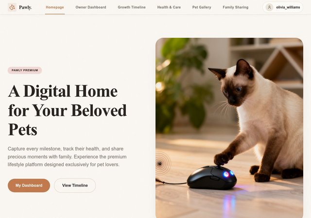 Pawly Premium – Digital Lifestyle Platform for Pets