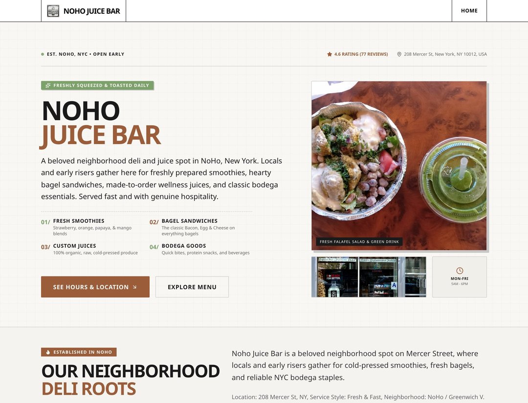 Noho Juice Bar