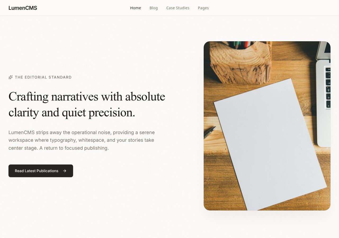 LumenCMS website preview