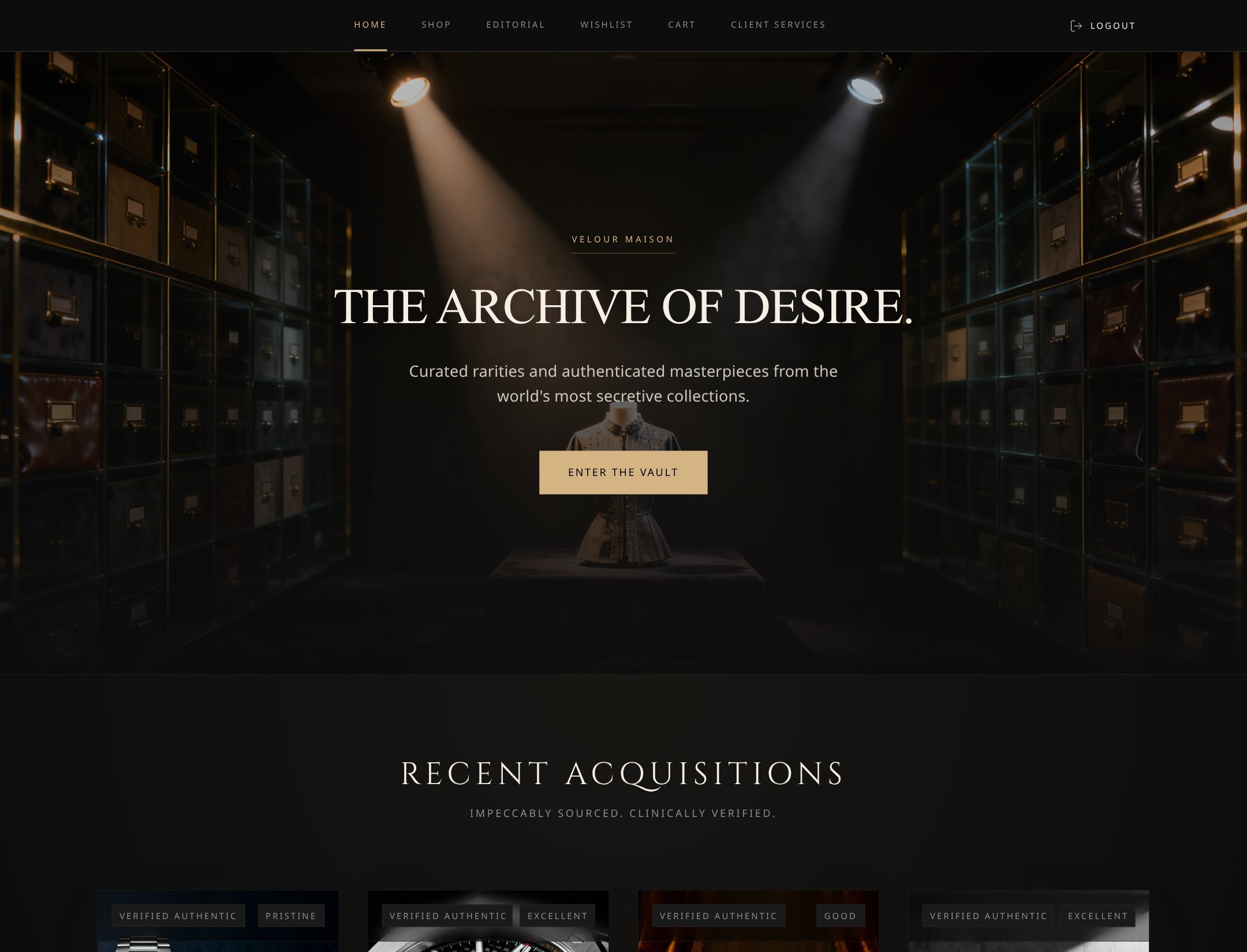Velour Maison website preview